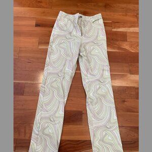 Aritzia Patterned Jeans - New